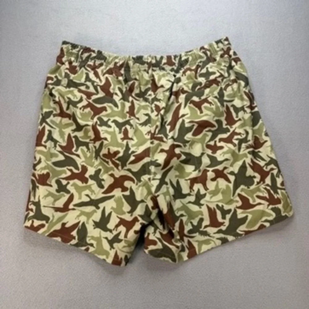 Over Under Clothing Duck Dog Camo Swim Trunks XL Green Bird Hunting Shorts USA